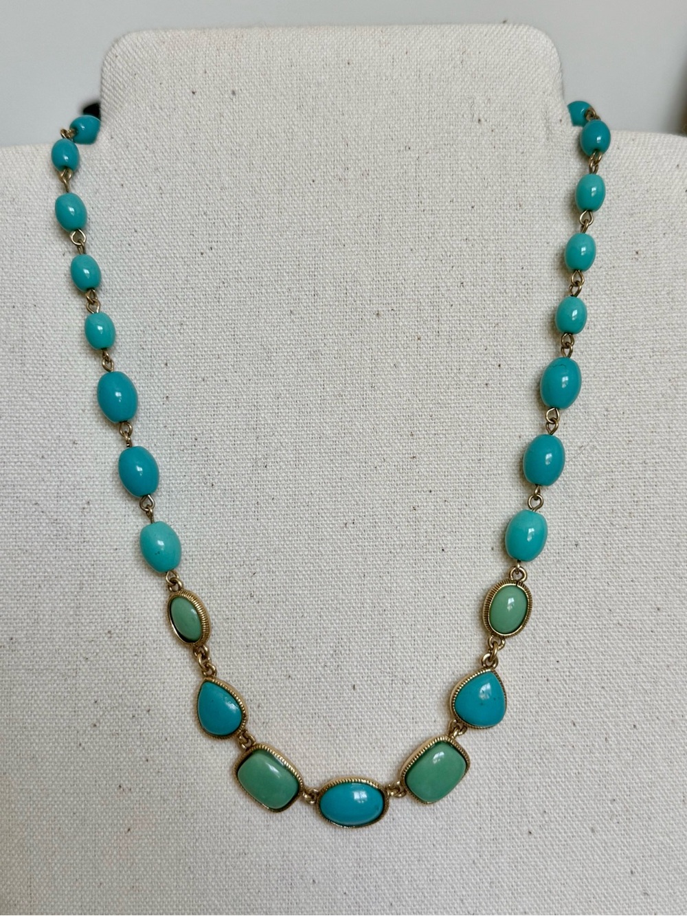 Monet Turquoise & Aqua Bead Necklace